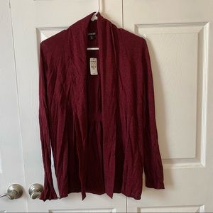 Express red and black longer cardigan size medium